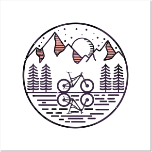 Mountain Bike adventure Posters and Art